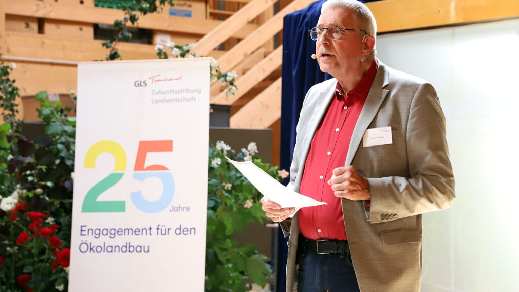 Oliver Willing, Geschäftsführer Zukunftsstiftung Landwirtschaft, auf dem Podium.