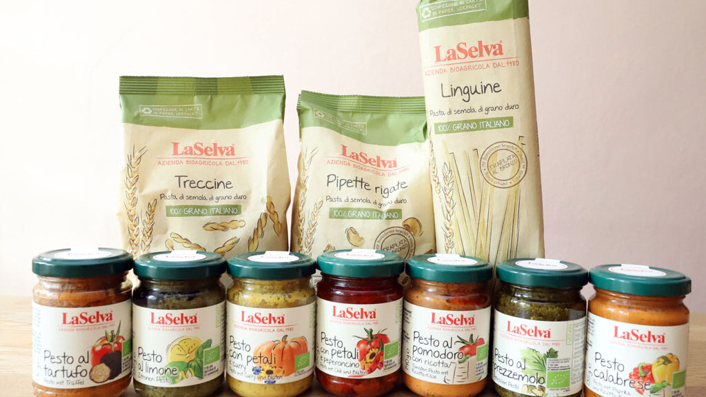 Bio-Pasta und Bio-Pesto von LaSelva