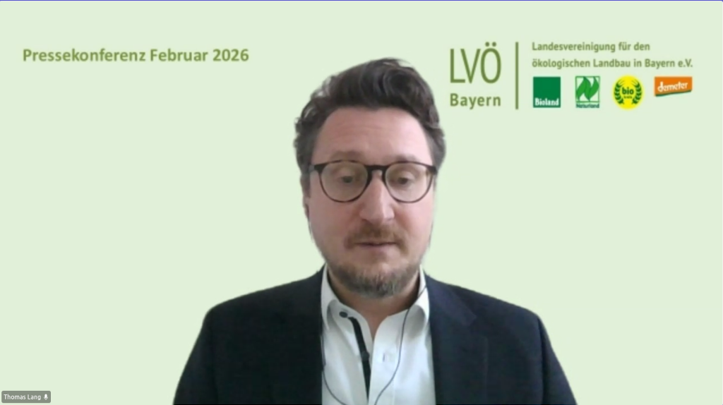 Thomas Lang, 1. Vorsitzender LVÖ Bayern, musste weniger Bio aus Bayern verkünden