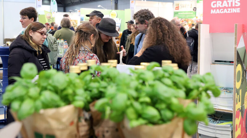 Eine Gruppe Besucher auf der BioOst 2026