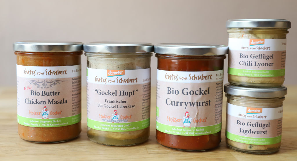 verschiedene Fleischprodukte im Glas vom Bruderhan
